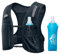 Zelvot Gilet Hydratation Running Femme et Homme, Brevet Original, Bretelles de Poitrine Réglables, Gilet Running Léger et Réfléchissant avec Bouteille d’Eau de 500 ML et Support pour Téléphone