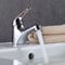 Mono Basin Mixer Tap Single Lever - Chrome Bathroom Sink Faucet Deck Mounted with G1/2 UK Standard Hoses, Brass Construction Hot & Cold Water Control for Bathroom/Kitchen
