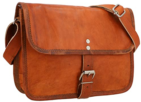 Gusti Leder Umhängetasche Mary L | Handgefertigte Ledertasche Damen für Alltag & Freizeit I Elegante Leder Handtasche Damen aus Ziegenleder