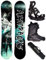 Airtracks Herren Snowboard Set - Under Flat Zero Rocker Snowboard Wide 156 - Softbindung Master - Softboots Strong ATOP 45 - SB Bag