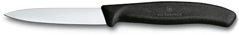 VICTORINOX Cuchillo FIBROX Negro, 8CM 6.7603, Acero Inoxidable