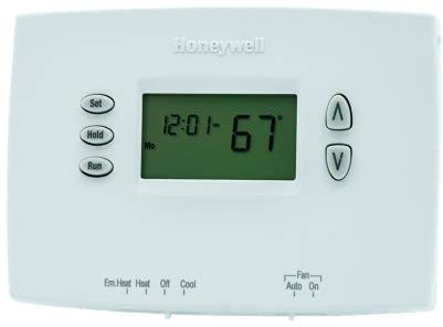 Honeywell TH2210DH1000 Horizontal PRO 2000 5+2 Day Programmable Heat Pump Thermostat - Backlit, 2H/1C, Dual Powered