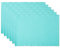 DII Basic Everyday Gerippte Tischplatte, 100% Baumwolle, Tischset-Set, 33 x 48 cm, Aqua, 6-teilig