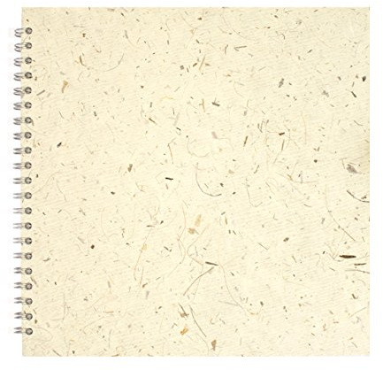 Pink Pig 11x11 Square Posh Banana Pig White Paper Sketchbook - Natural