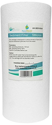 AquaHouse Assainisseur d'eau sédiment pré-filtre système de remplacement de la cartouche AH-SED105BB-WS