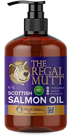 The Regal Mutt - Scottish Salmon Oil For Dogs, Cats, Horses, Ferrets - 1 Litre Bottle