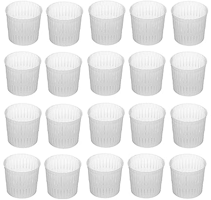 AlcoFermBrew 20 x Cheese Mould 5x5cm - 100g Ricotta | Moulds | Basket for Cheese | Cheese Form