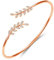 Philip Jones Blatt-Armreif aus Rotgold, mit Kristallen von Swarovski