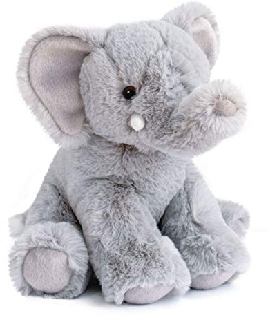 HISTOIRE D'OURS - Peluche Éléphant Doux de 25 cm - Elephant'dou Collection de Peluches - Couleur Gris - Idée de Cadeau pour Naissance - Lavable à 30°C pour un Entretien Facile. HO2901