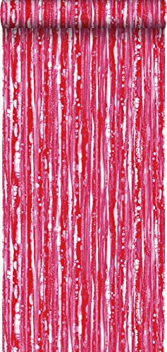 Origin Tapete Streifen Rot und Rosa 53 cm x 10.05 m