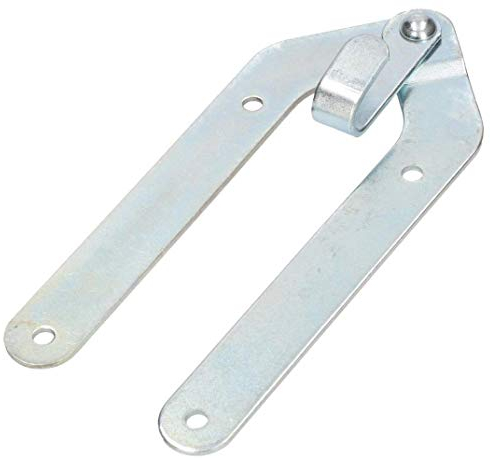 KOTARBAU® Leiterband mit Haken Leiterscharnier Verzinkt Scharnier Stehleiterband Silber Leiter Band Öffnung 180 Grad Klappleiterband Top-Qualität