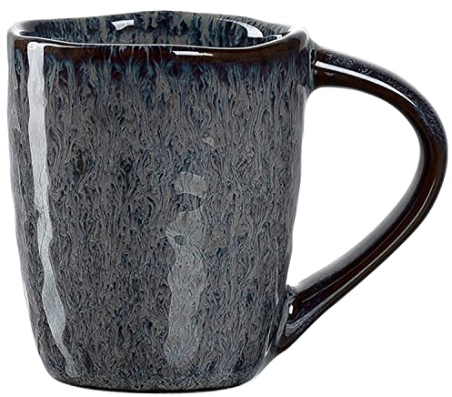 Leonardo Matera Espresso-Tasse 1 Stück, spülmaschinengeeignetes Espresso-Glas, 1 Mokka-Becher aus Steingut, Keramik-Tasse, grau 90 ml, 018594