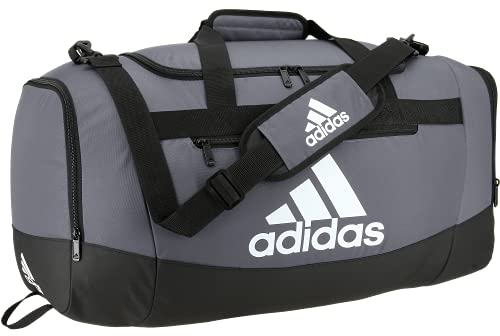 adidas Unisex Uni Defender 4.0 Gym Duffel Bag for Men and Women Sportsack, Team Onix Grey