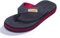 FITORY Chanclas de Hombre para la Playa Zapatos Planos de Verano para Piscina Casual Rojo/Negro Talla 43 EU