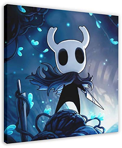 Game Hollow Knight 5 Leinwand-Poster, Wandkunst, Deko, Bild, Gemälde für Wohnzimmer, Schlafzimmer, Dekoration, 60 x 60 cm, Rahmen