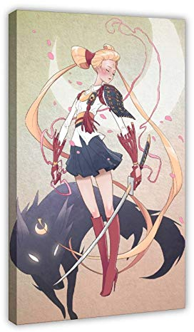 Anime-Poster Sailor Moon 6, Leinwand-Poster, Wandkunst, Dekor, Bild, Gemälde für Wohnzimmer, Schlafzimmer, Dekoration, 60 x 90 cm