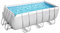 Bestway Power Steel da 412x201x122 cm Piscina de Superficie Solo Estructura, Color Blanco