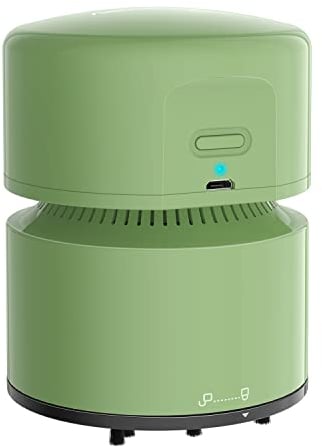 ASUSPORACE Handheld Cordless Vacuum Mini, Home Office Desk Vacuum Cleaner for Crumbs and Dust Cleaning, Desktop Keyboard Cleaner Rechargeable for Car/Laptop/Handwork/Pet/School (Moss Green)