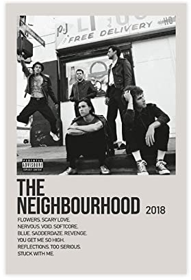 DONGT Poster The Neighbourhood By The Neighbourhood Sänger, Musik-Cover-Poster, Wandkunst, Dekordruck, Bild Gemälde für Wohnzimmer, Schlafzimmer, Dekoration, ungerahmt: 30 x 45 cm