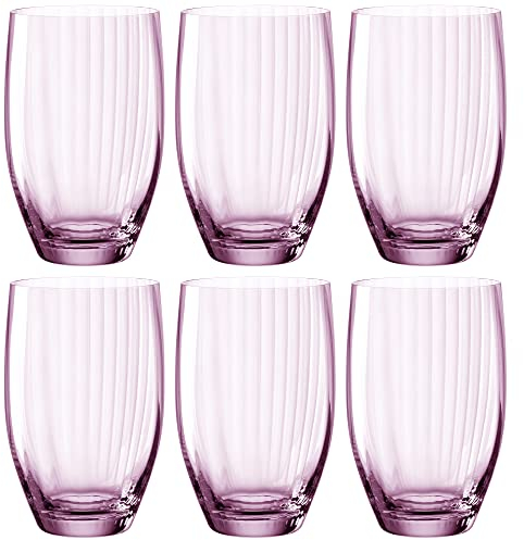 LEONARDO HOME Lot de 6 verres Poesia 022379 - Rose - 460 ml