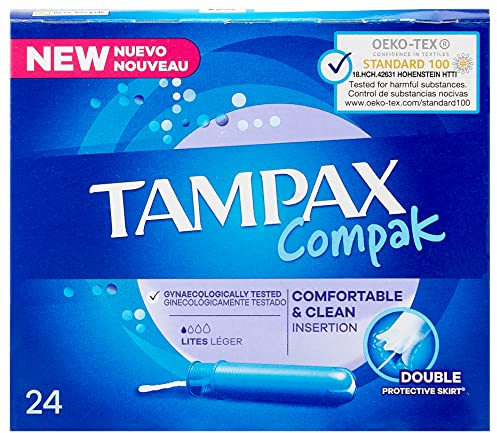 TAMPAX COMPAK tampon lites 24 u