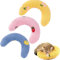 Zayejod 3-in-1 Cat Comfort Pillow Set: Curved Plush Head Rest & Hugging Pillow for Indoor Cats