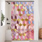 Uiiooazy Rideau Douche 120x200cm, Rideau de Douche Anti Moisissure Bleu Jaune Effet Marbre Géométrique Rideaux de Baignoire Tissu Lavable Imperméable Polyester Rideaux Salle de Bain avec 8 Crochets