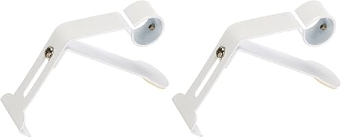 1 Support Tringle sans perçage Blanc pour Coffre de Volets Roulant à rainure diamètre 20