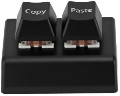 Fabater Gaming Keyboard, Copy and Paste 2-Key Keyboard, Hot Swappable USB C Mini Mechanical Keypad with Red Switch, Programmable Keys for Gaming Office Media