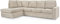 Home Detail Large Corner Sofa, Left Hand Sofa or Right Hand Corner Sofa, Couch in Upholstered Jumbo Cord Fabric, L Shaped Sofa in Dark Grey & Mocha (Mocha Jumbo Cord, Left Hand Facing)