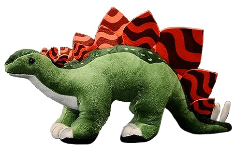 Tiny Heart Stegosaurus Dinosaurier Stofftier Plüschtier realistisches Dinosaurier Plüsch schönes Tier niedliche und weiche Geschenke Dinosaurier für Kinder Jungen und Mädchen Spielzeug Grün 16”