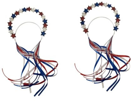Beavorty USA Kopfschmuck 2St haarschmuck Kopfbedeckung Tag der Unabhängigkeit Leichtgewichtiger Haarschmuck