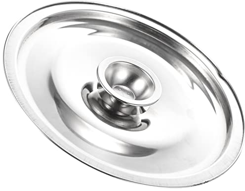 Stainless Steel Universal Pot Lid with Handle, 22Cm Reusable Saucepan Cover for Kitchen Use, Food-Grade Metal Oil Jar Cover, Bowl Lid for Seasoning Pots
