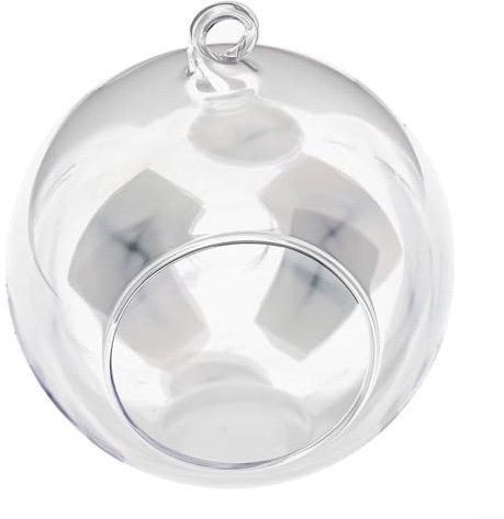 Schickes Terrarium mit Glaskugel zum Aufhängen, für Schaufenster und Heimdekoration (10 cm)