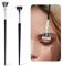 2pcs Mascara Brushes for Lashes, 2 Styles Folding Angle Scalloped Lash Brush Fan Shaped Eyelash Brush Separator Multifunctional Eyelash Comb Makeup Tool for Upper Lower Eye Lash Brow