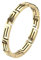 viva-adorno Fingerring Edelstahl Damen Ring schmal Griechische Mäander Ornamente Gold RS57mz, Gr. 59