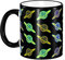 Coffee Cup 330ml, Psychedelic Planet Pizza Ceramic Cups Funny Milk Cup Ceramic Mug Novelty Porcelain Mug, for Hot Drinks, Birthday, Women