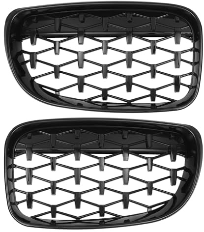 QUARKZMAN Frontstoßstangen-Kühlergrill für BMW 1er Serie E87 2008-2011 links und rechts 1 Paar Schwarz