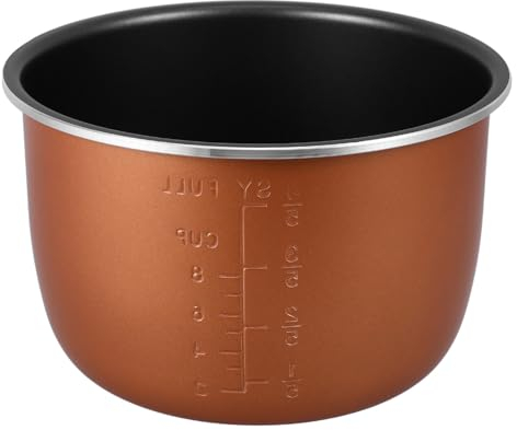 ABOOFAN 4L Olla Arrocera Reemplazo De Olla Interior De Aluminio Interior Cocina Revestimiento Antiadherente Eléctrica Revestimiento Insertar Contenedor Para