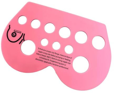 Generic Nipple Ruler for Flange, Nipple Measuring Tool, Nipple Flange Measurement for Women