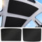 2024 Protección solar mejorada para Tesla Model 3, cubierta delantera y trasera de ventana parasol para Tesla Model 3, protección UV, mantener fresco (negro)