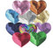 10 Pieces Of Heart-Shaped Sequin Patches, Heart-Shaped Sequined Appliques, Sequin Embroidered Patches, Diy Iron-On Cloth Patches, Hairpin Decorative Patches, Clothing Backpack Appliques