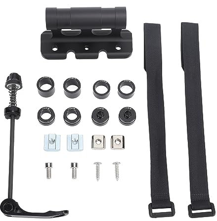 Koieam Fahrradgabel-Montageträger, Aluminiumlegierung, Vorderradgabel, Auto-Dachträger, für Schnellspanner und Fahrräder mit Steckachse