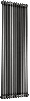 iBathUK Regency Traditional Vertical Column Radiator, Double Panel Radiators, Raw Metal Iron Style Radiators for Bathroom,Kitchen,Living Room 1800x560mm