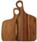 Organic Wood Cutting Board - Valentine Cutting Board - Couple Chopping Board Set of 2 - Kitchen Acacia Cutting Board with Handles Butcher Block Cheese Vegetables Fruit Salad