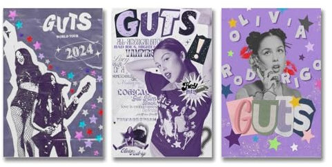 Lcaltcp Ein Set von 3 Wandkunst, Olivia, Anime, Rodrigo, Leinwandposter, Wandkunst, Leinwandposter, Raumdekor-Poster, 20 x 30 cm, 3 Stück Stil