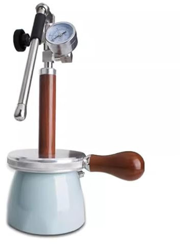 COYEUX Outdoor Milk Frother and Steamer, 450 Ml Kettle, with 3-hole Nozzle and Air Pressure Gauge, Open Flame and Electric Ceramic Stove Hob Heating