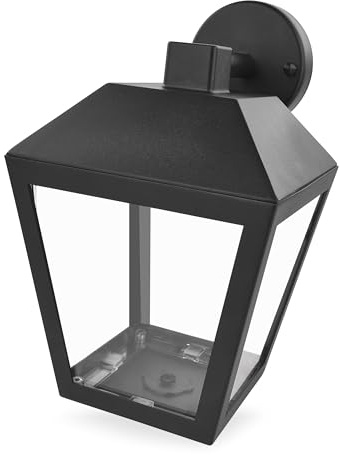 EMOS - Außen-Wandleuchte ADENIA für Haus und Garten mit E27 Fassung - wasserdichte Gartenbeleuchtung für E27-Birne max. 15 W - Leuchtkörper mit Gehäuse aus Aluminium zur Wandmontage