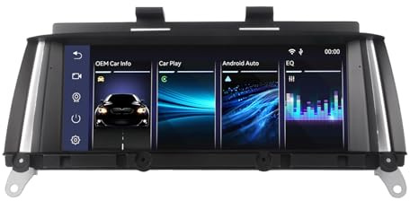 MAVYULQEF Fast Boot Linux Autoradio kompatibel mit BMW X3 X4-Reihe F25 F26 (2011-2013) CIC iDrive Upgrade | Bluetooth/Wireless CarPlay/Android Auto | Beibehaltung der OEM-Steuerungen