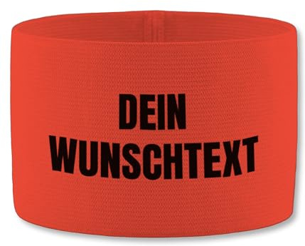 Shirtracer Jako Kapitänsbinde personalisiert Mit Zwei Zeilen Text | Spielführerbinde, Armbinde, Fußball, elastisch, Fußballfan, Training, Geschenk, Individuell, Gadgets